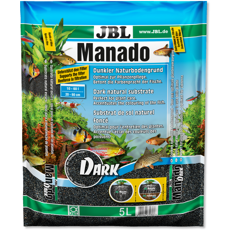 JBL - Manado DARK Dunkler Naturbodengrund für Süßwasser Aquarien