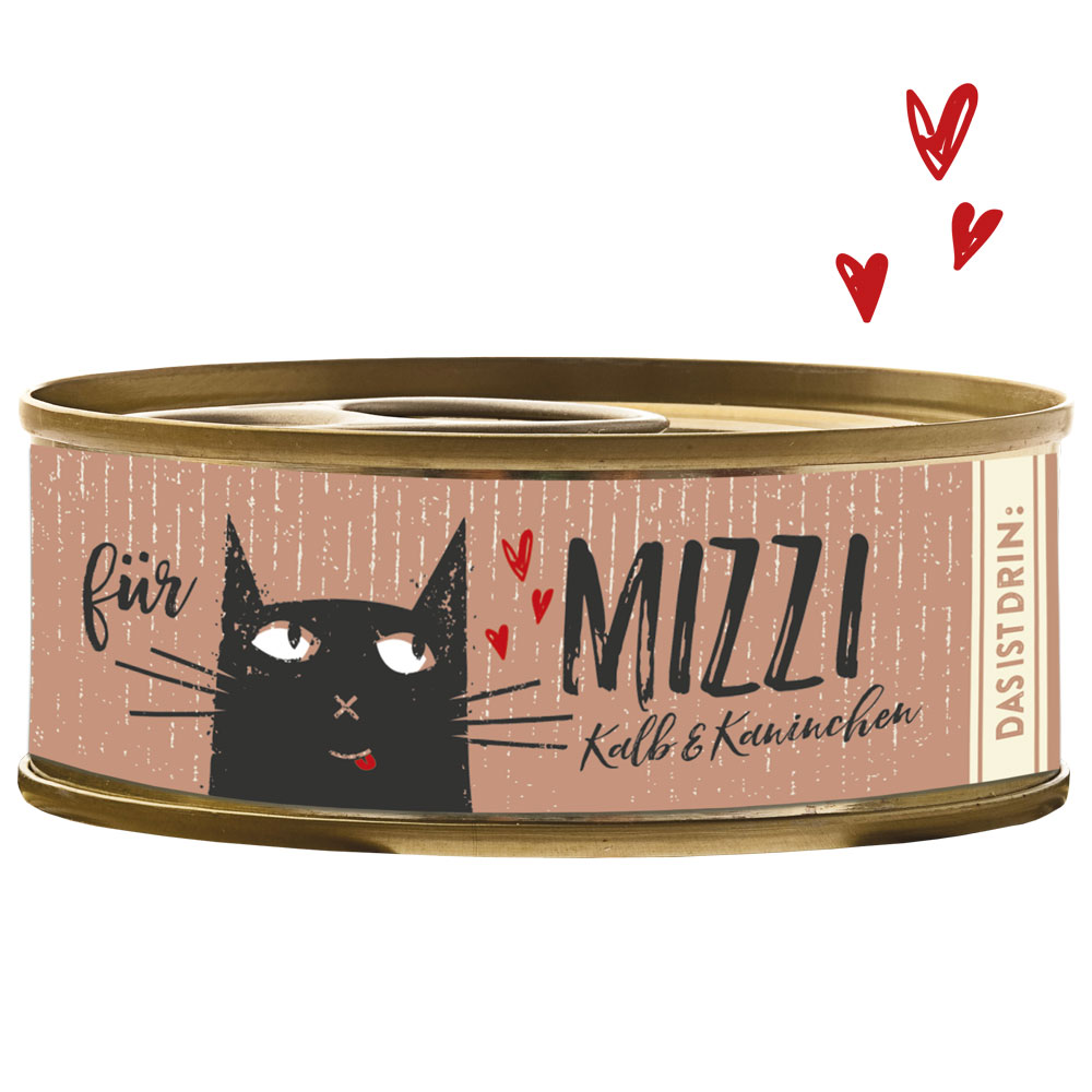 Katze Nassfutter - Mizzi - Kalb & Kaninchen